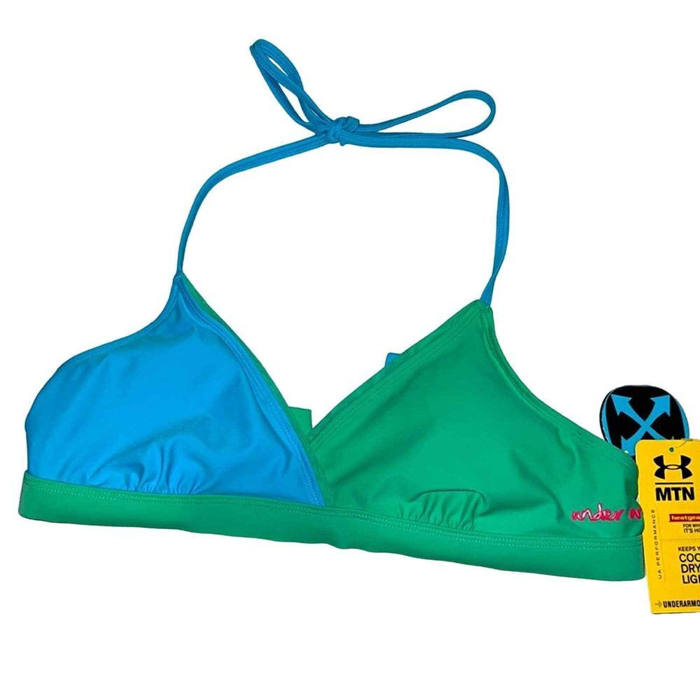 Under Armour Performance Tiehiti Halter Bikini Top, L, NWT‎